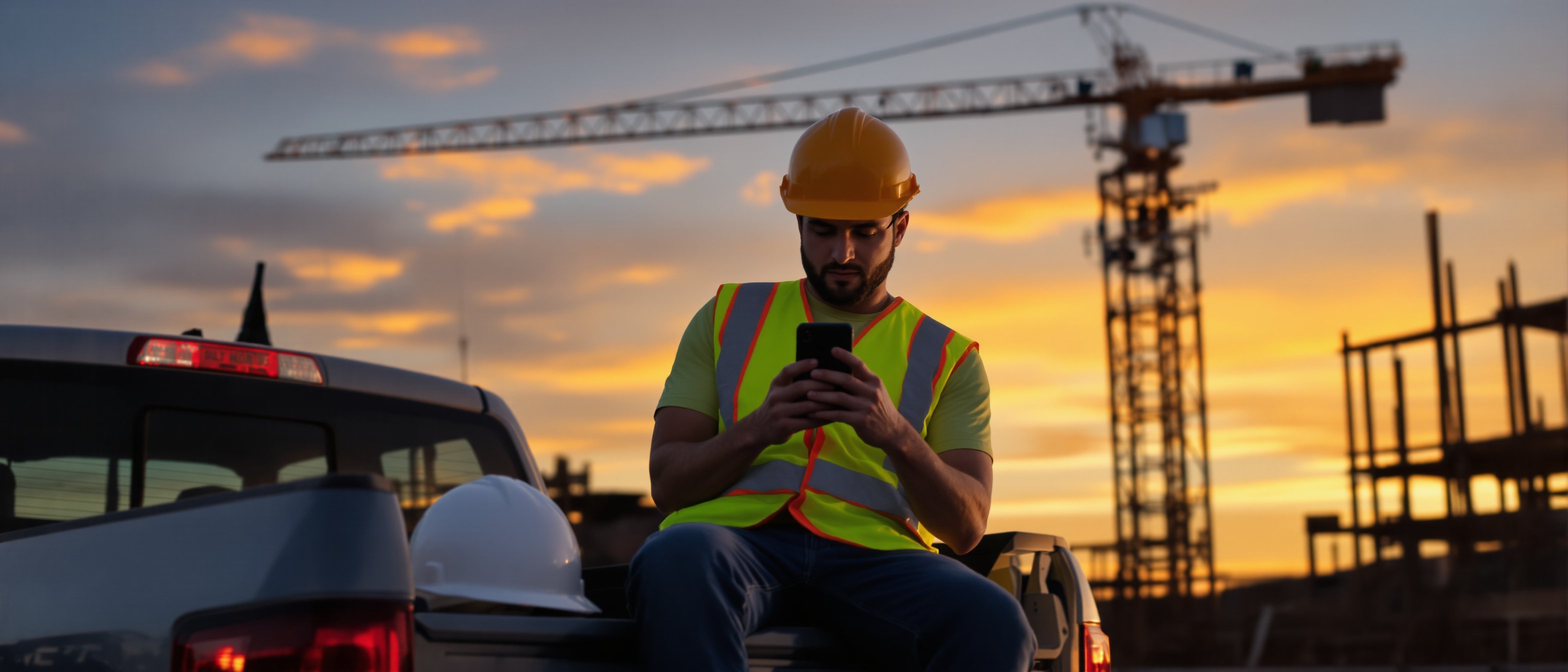 A subcontractor on a job site